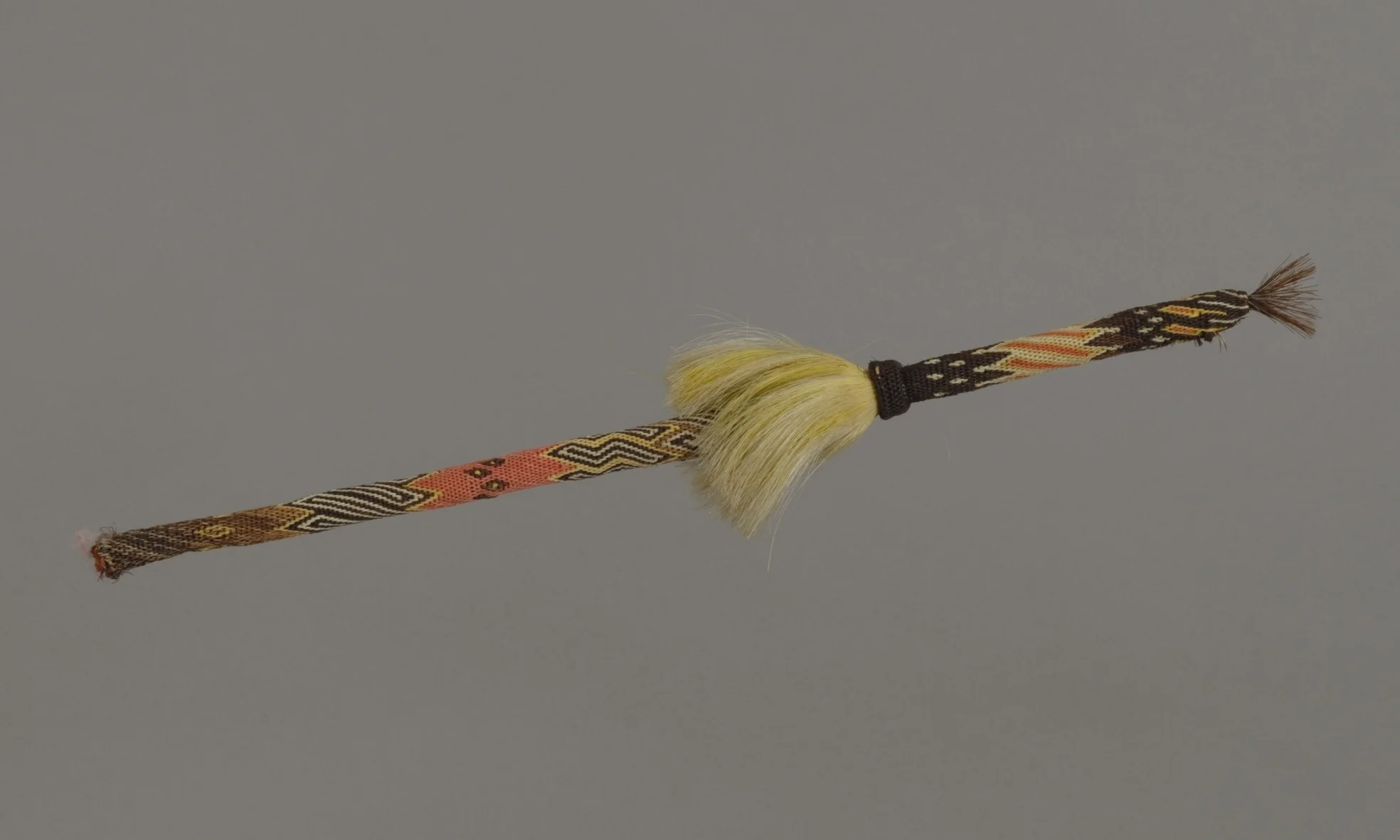 Sioux, quirt, late 19th century. Leather and horse hair, 16 15/16 × 9/16 in. Hood Museum of Art, Dartmouth College: Gift of Glover Street Hastings III; 181.2.26045.