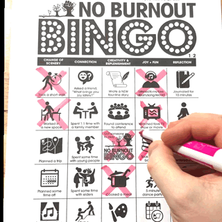No Burnout Bingo