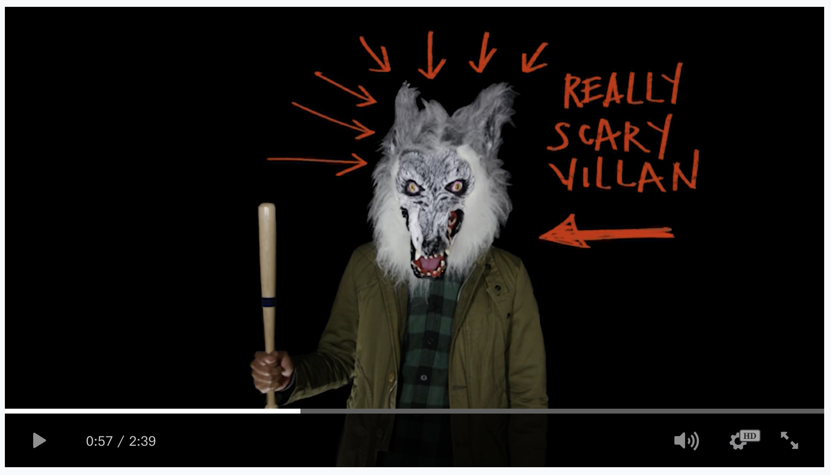 Not the right kind of villain!