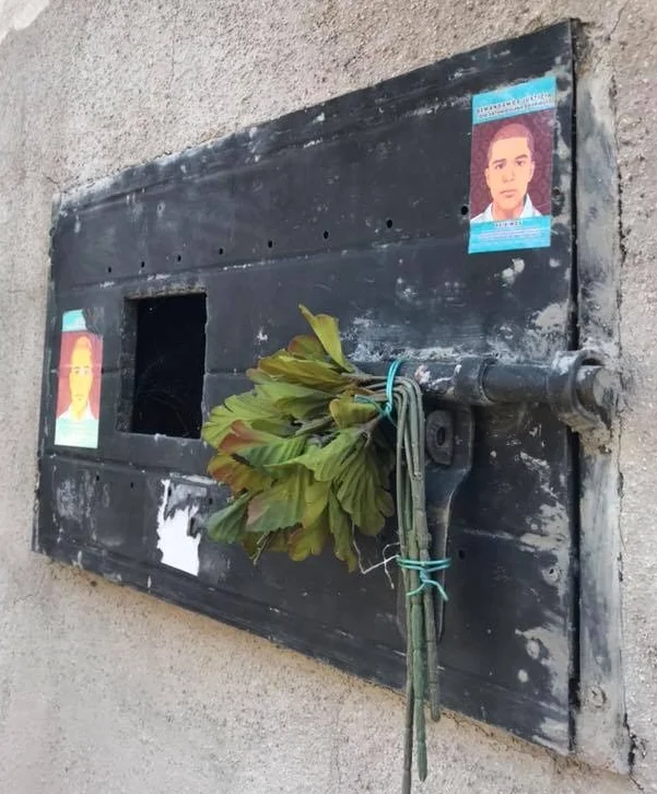 Memorial for Jose Antonio, a Mexican teen murdered from the U.S. side of the border by U.S. Border Patrol