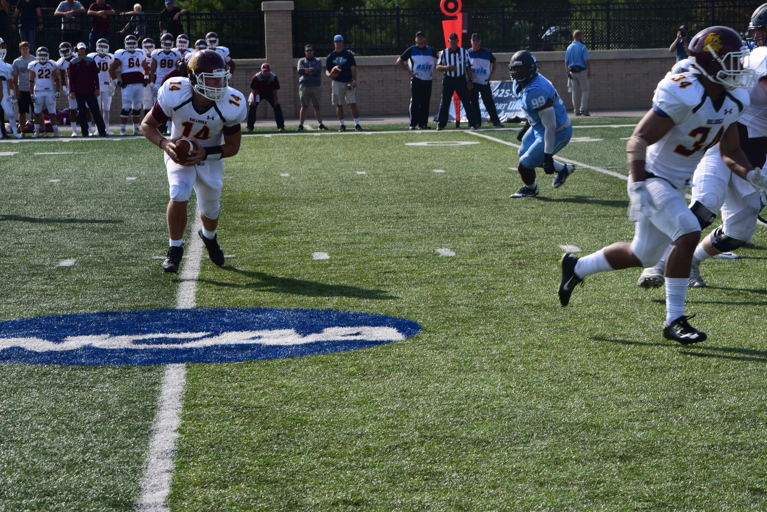 UMD football takes down upper Iowa 33-21 for first win of the season