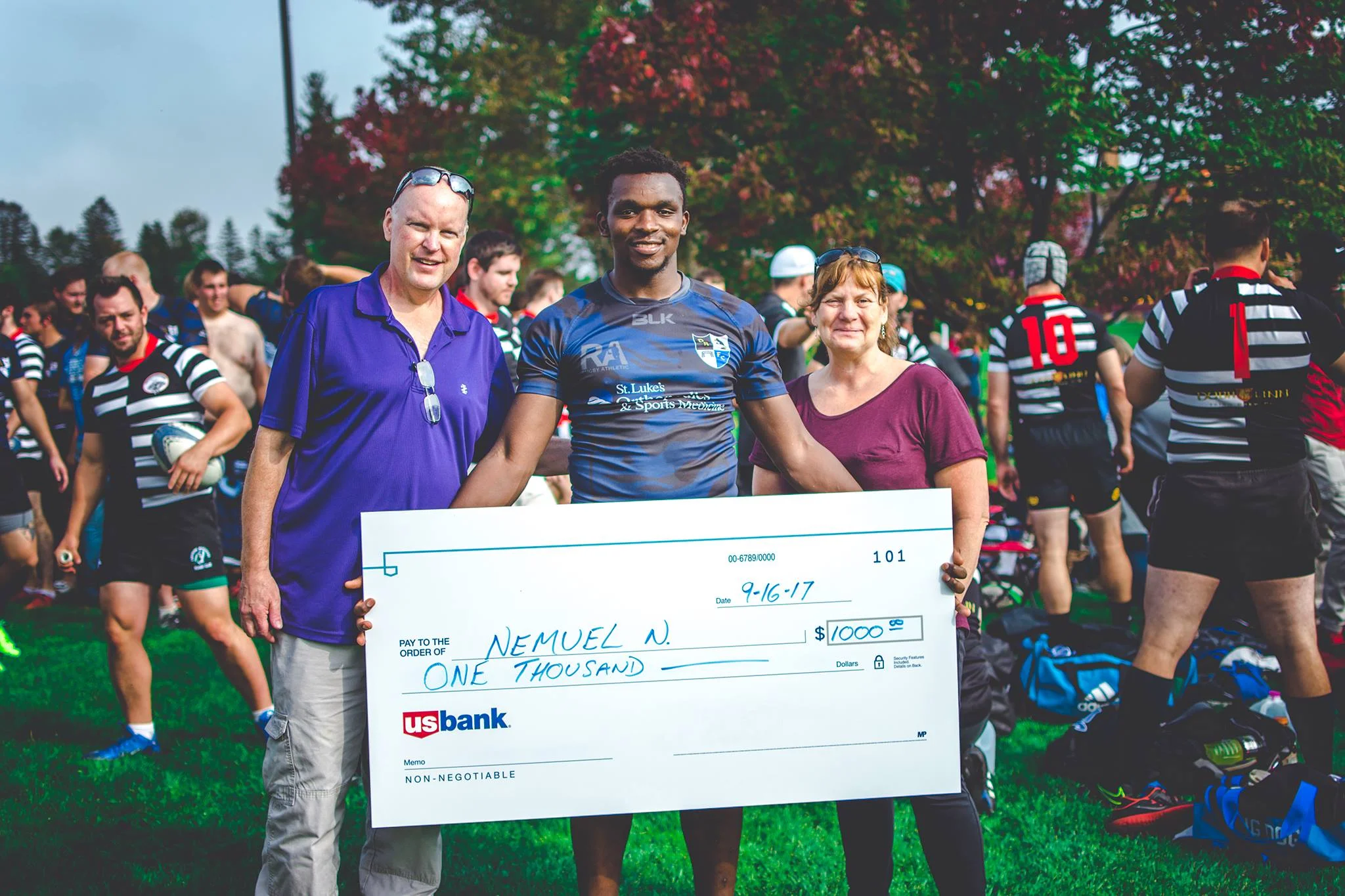 Nemuel Nyangaresi receives first scholarship honoring Will Grahek