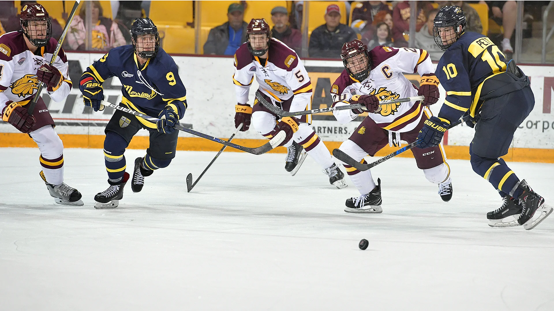 Chaotic third period leads to 5-5 draw with Merrimack College
