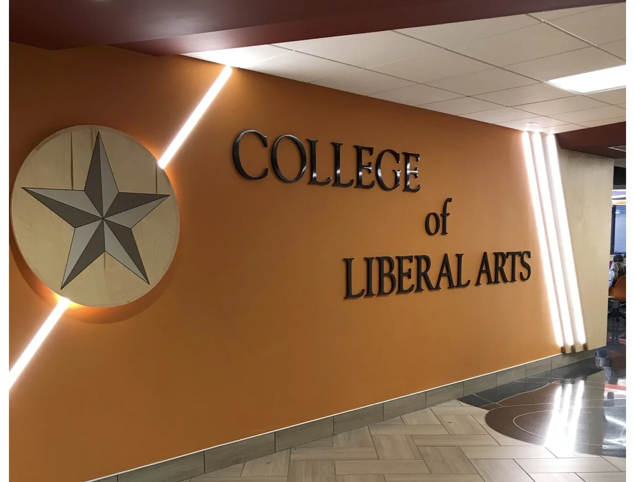 First floor College of Liberal Arts. Photo Courtesy by Cassidy Johnson. 