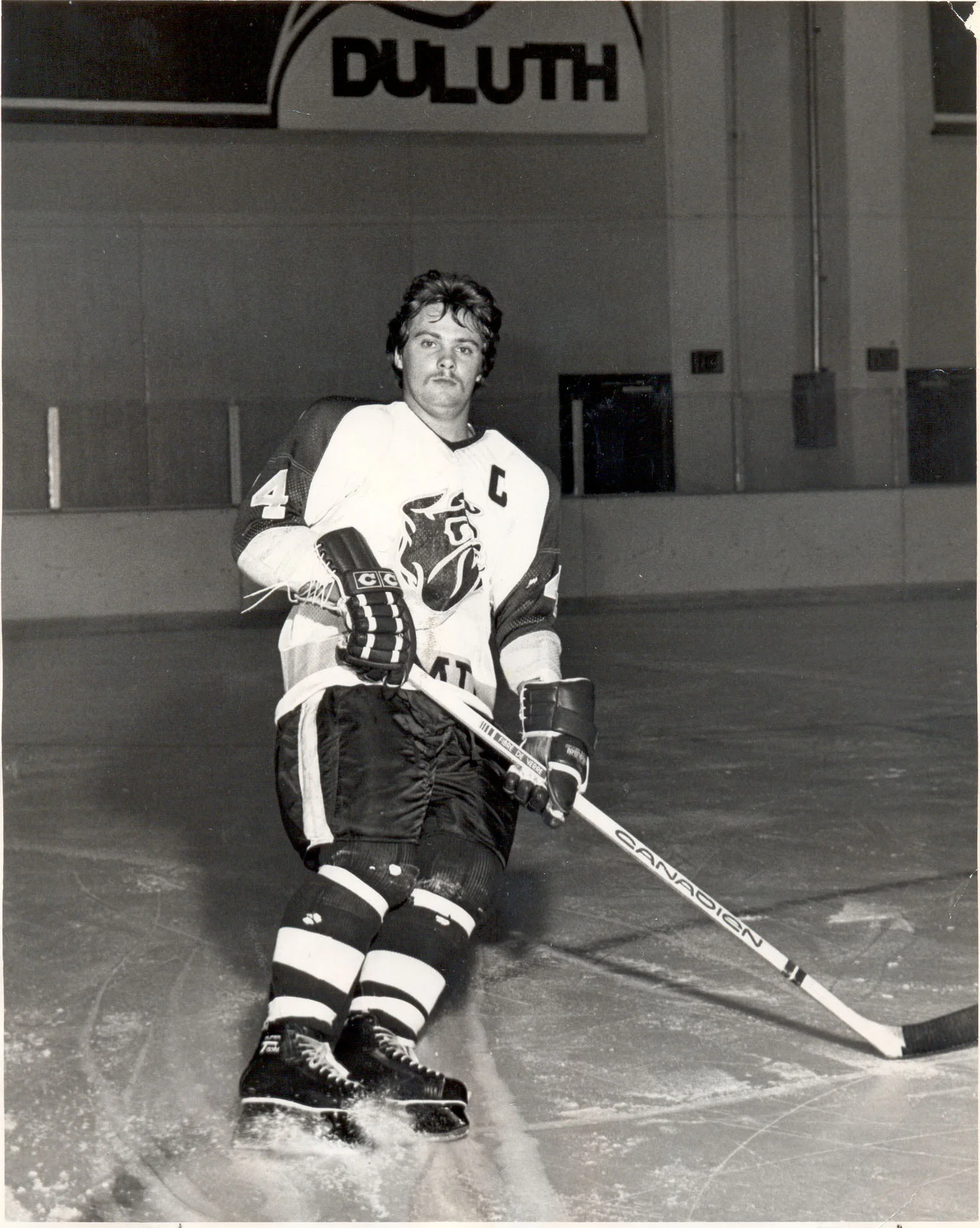 Curt Giles sported the captaincy "C" during his final two seasons with the Bulldogs