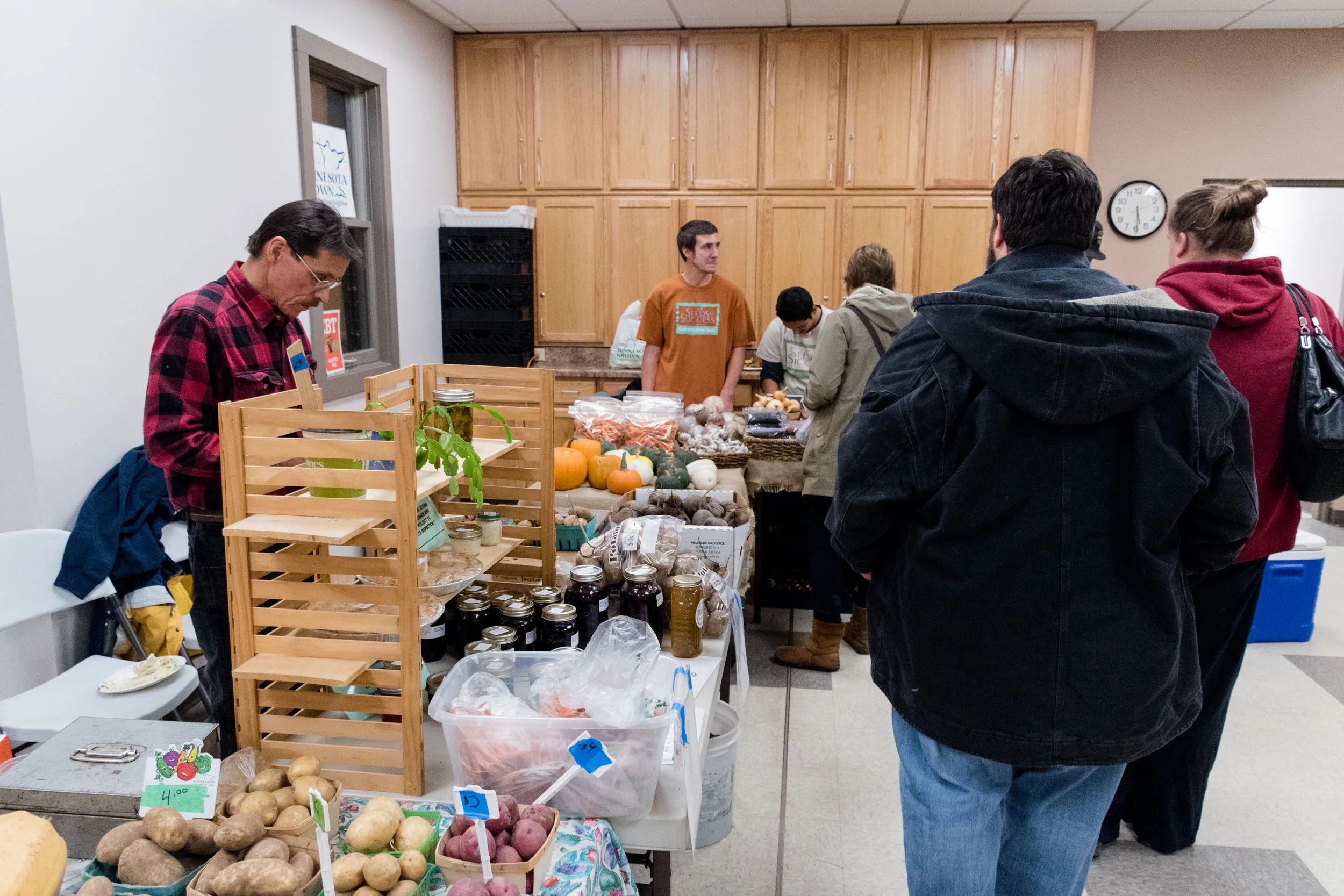 Community Action Duluth celebrated the grand opening of its Lincoln Park winter market on Nov. 16. Photo by Alex Ganeev.