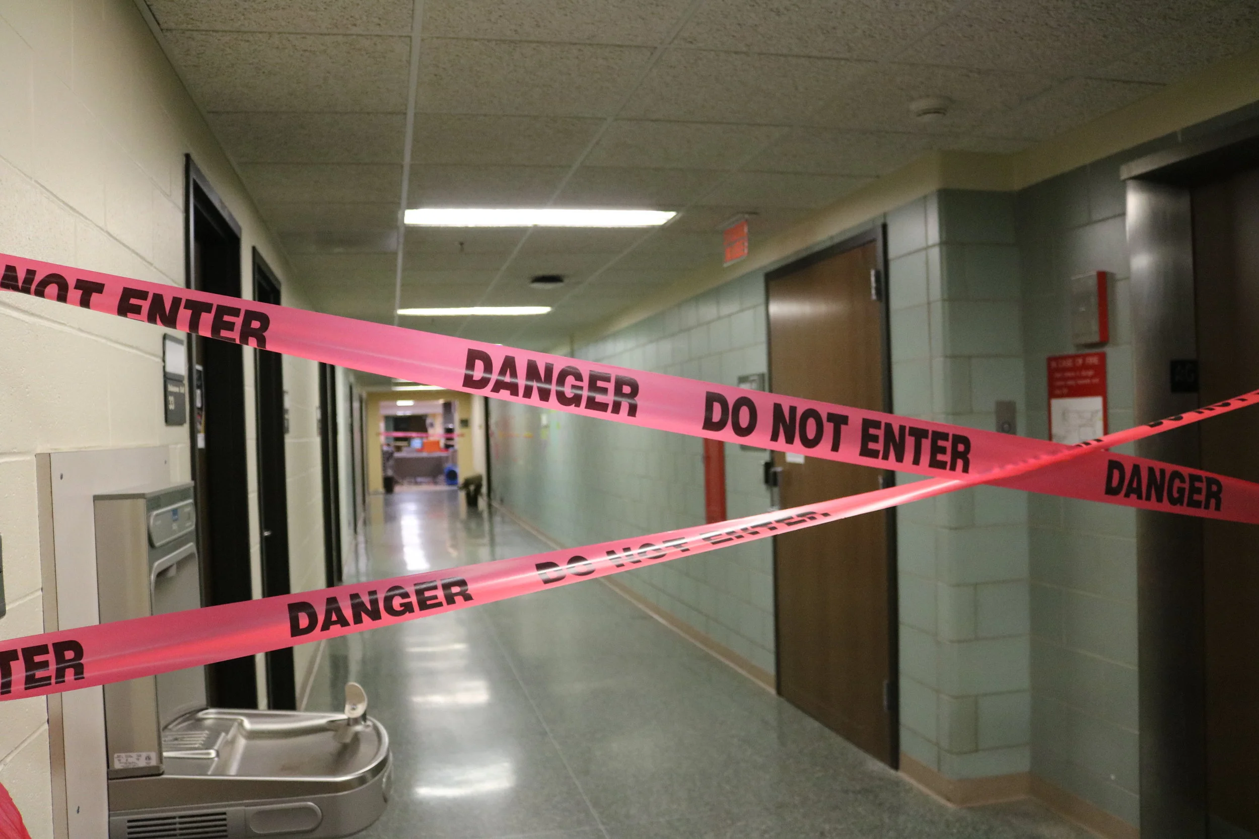 Water main pipe failure causes campus area closures