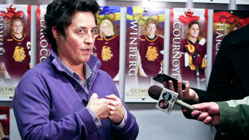 Shannon Miller, former UMD women's hockey coach, in December 2014. Photo courtesy of Clint Austin/Duluth News Tribune.