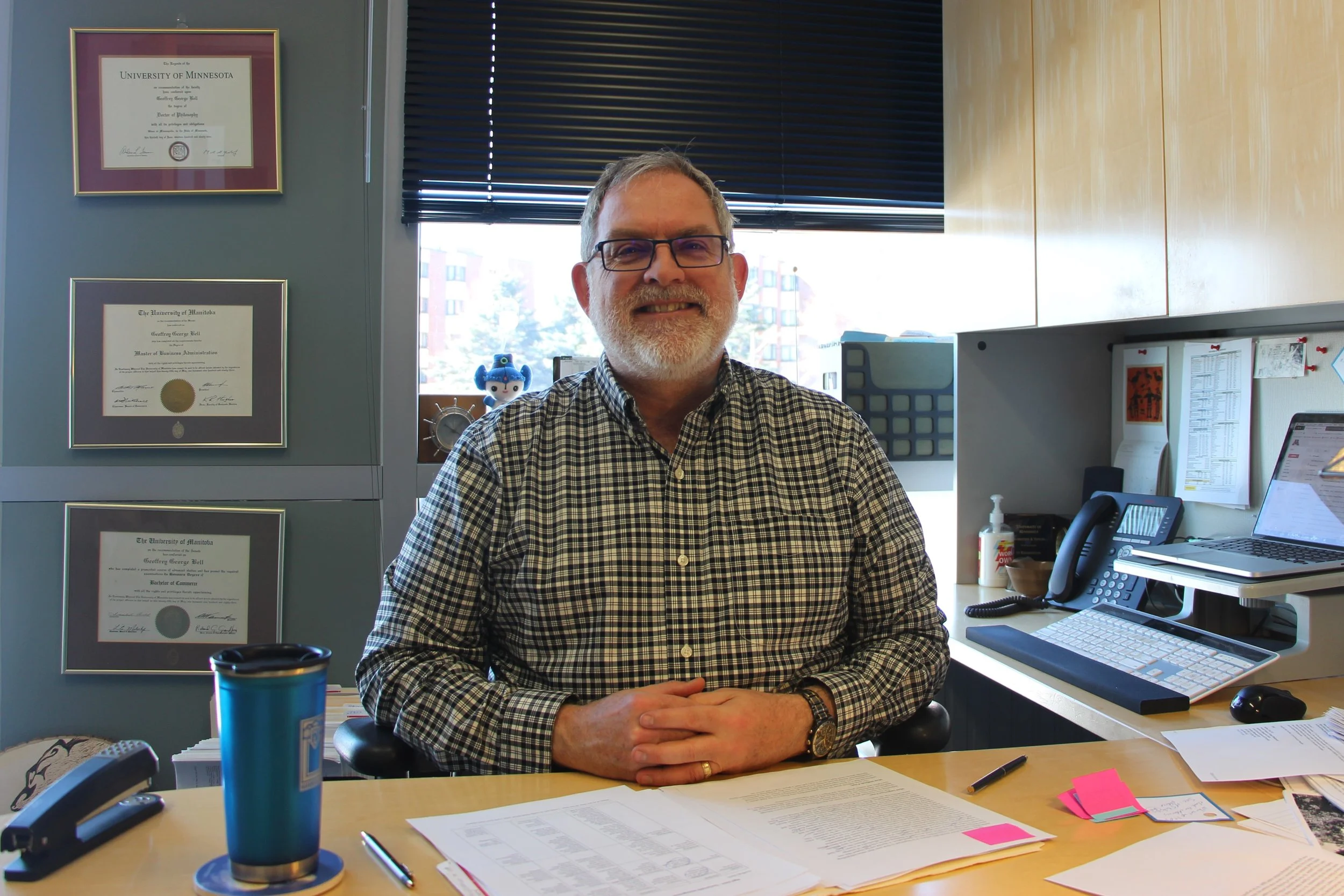 Bell is currently working on a redesign of his strategic management course to help students understand the material as easily as possible. Photo by Tyler Schendel.