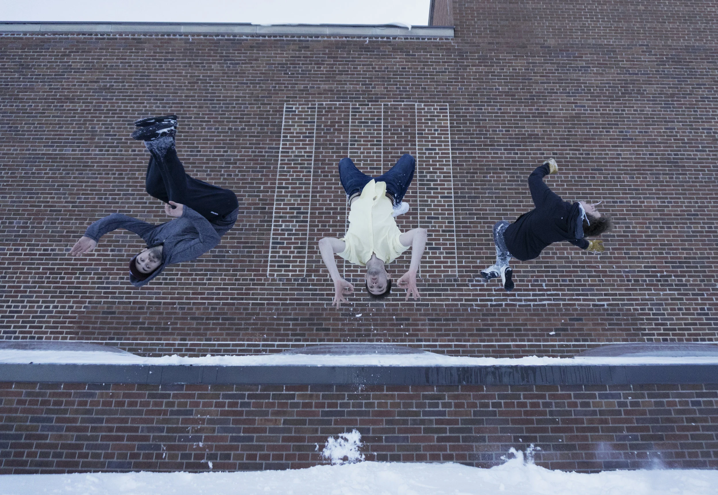 From left, Colucci, Achter and Anderson have shown in their submission video that they are no strangers to adventure. Photo by Tony Eaton.