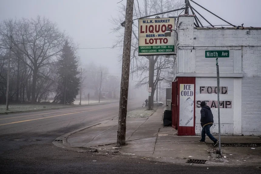 A glimpse of Flint on a cold, dreary afternoon Photo by: Zackary Canepari 
