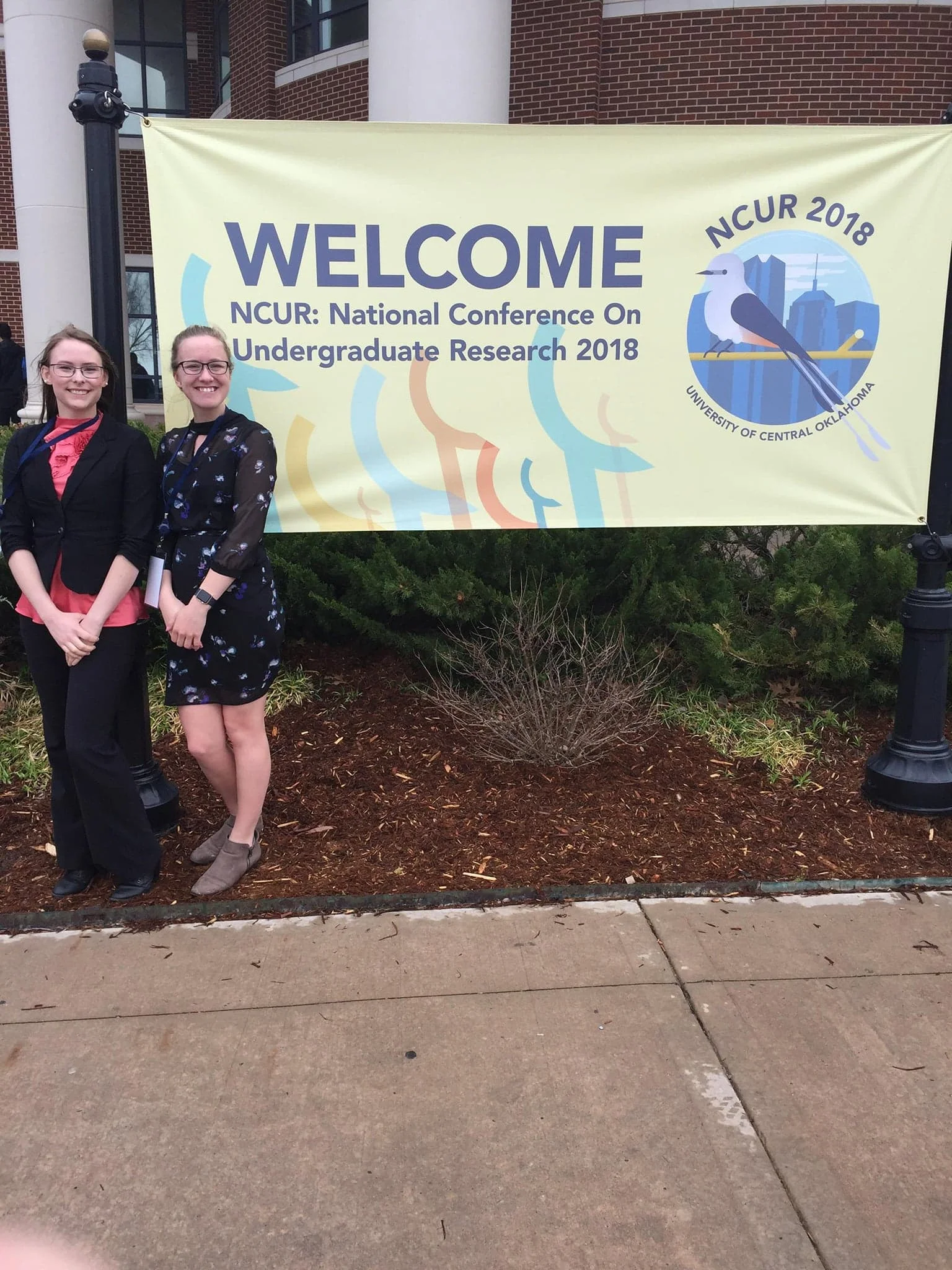 Jensen at the NCUR during spring of 2018. Photo courtesy of Anne Jensen.