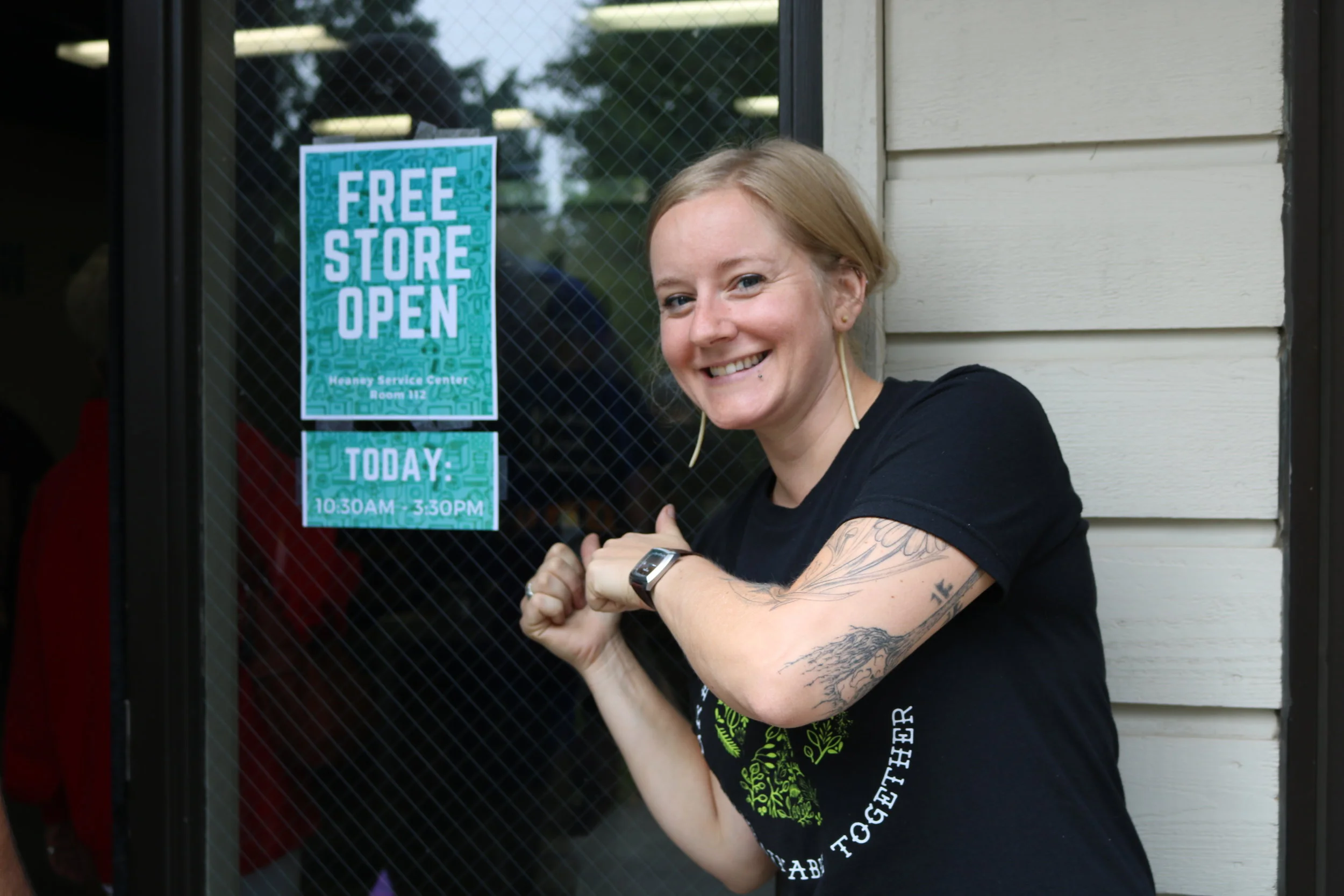 Free Store checks in on move-in day