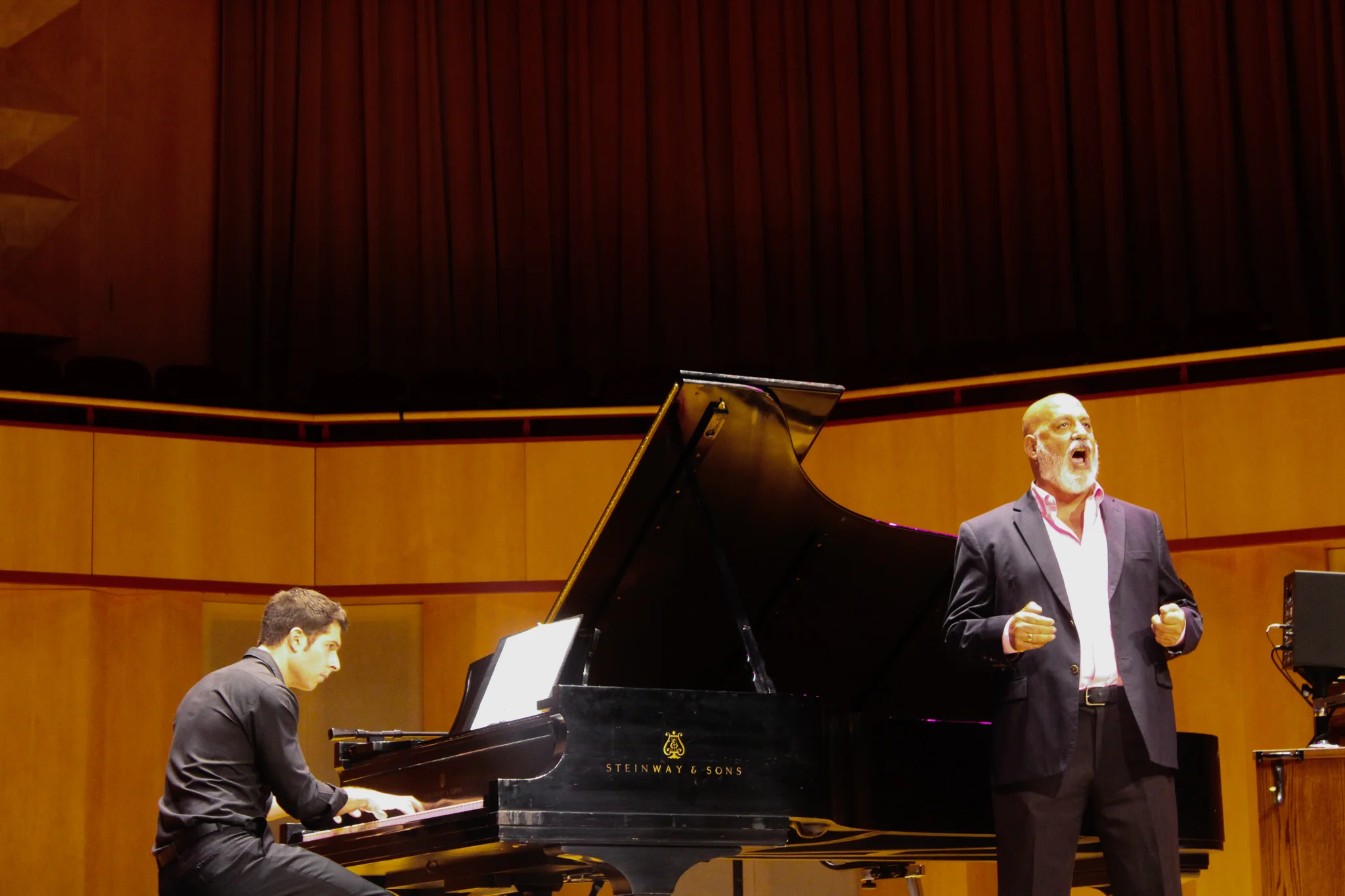 Nicholas Susi (Left) and Elias Mokole (Right) perform. Photo by Morgan Pint
