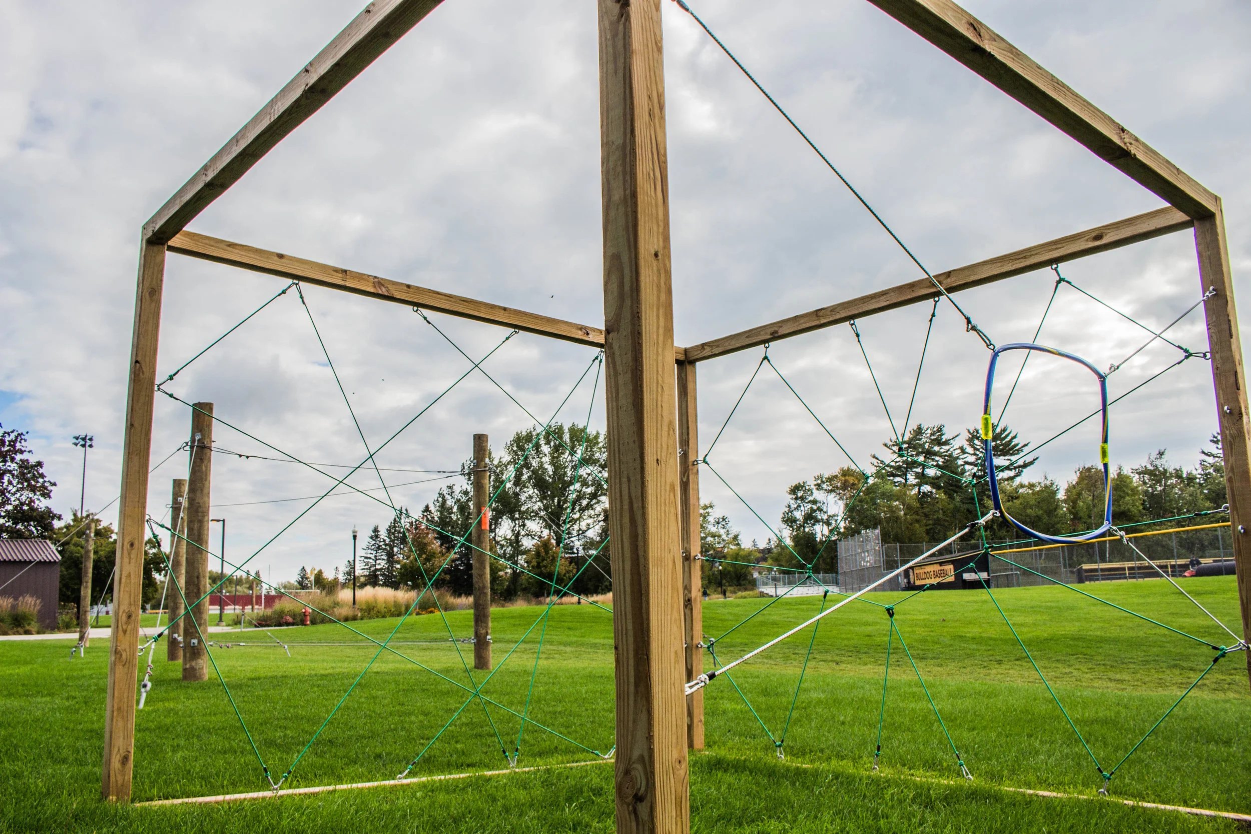 One of the obstacles that can be found on the challenge course. Photo courtesy of Justin Flesher.