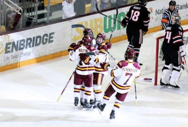 College men's hockey: Bulldogs' Perunovich moves on to 'Hobey Hat Trick' as  top three finisher for Hobey Baker - Duluth News Tribune