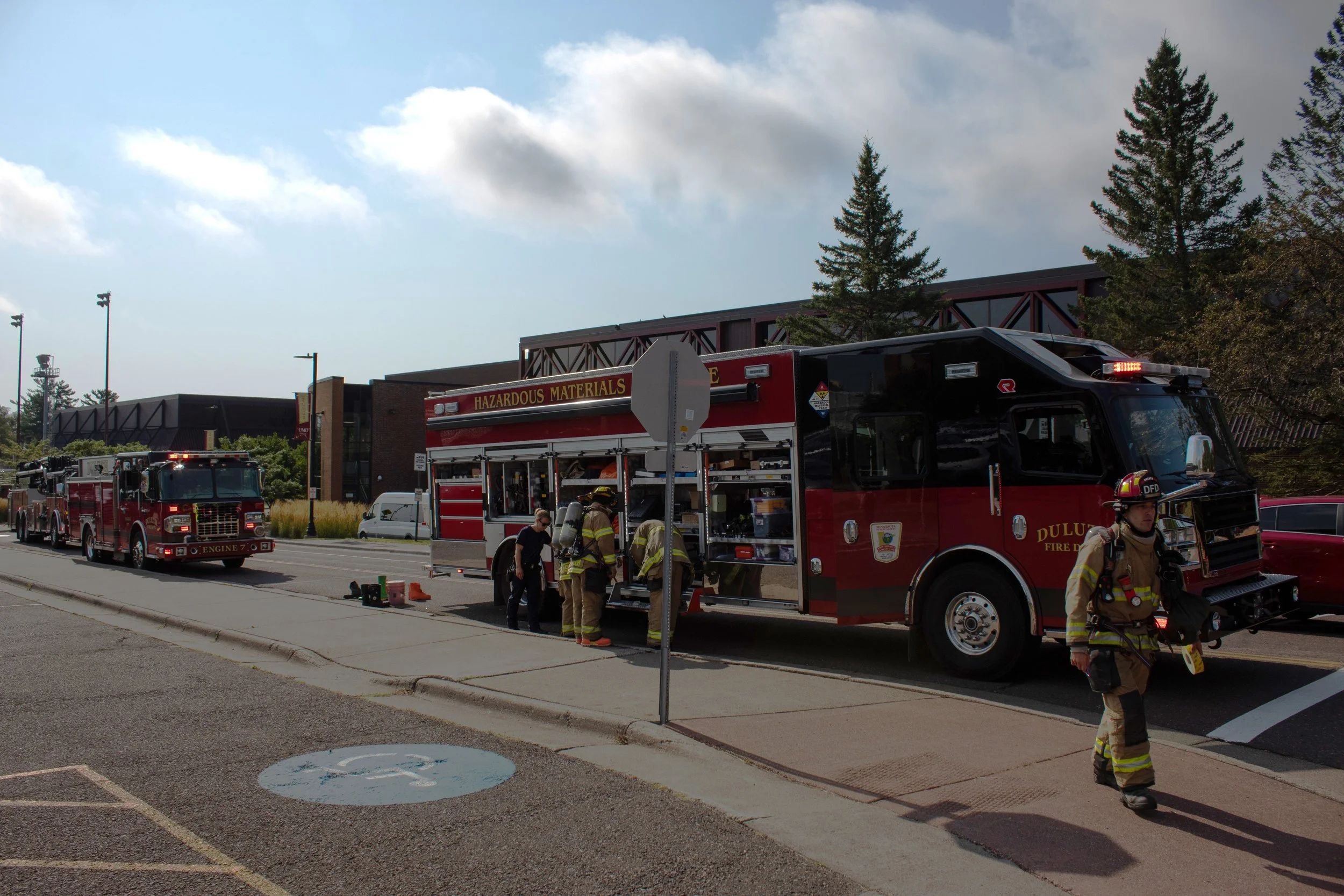 Three campus buildings evacuated following chemical explosion