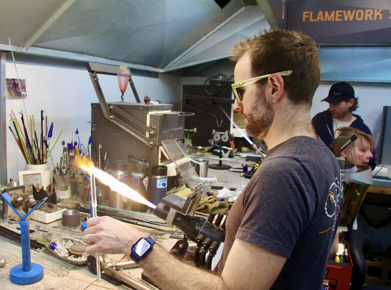 The Artistic Process of Glass Blowing at 2,500 Degree