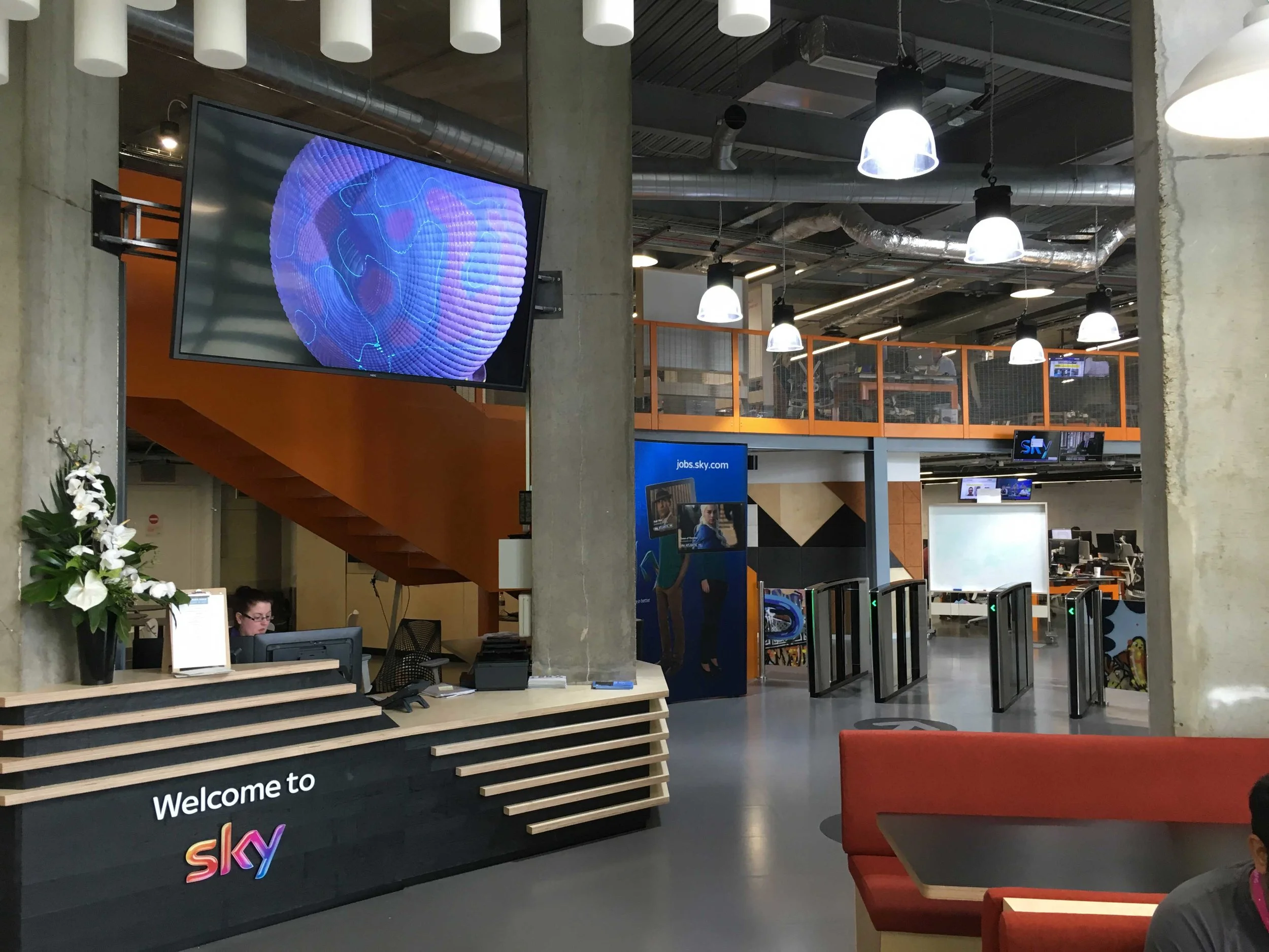 We arranged for Lumen Prize Showreel to be played in tenants receptions across Leeds Dock.
