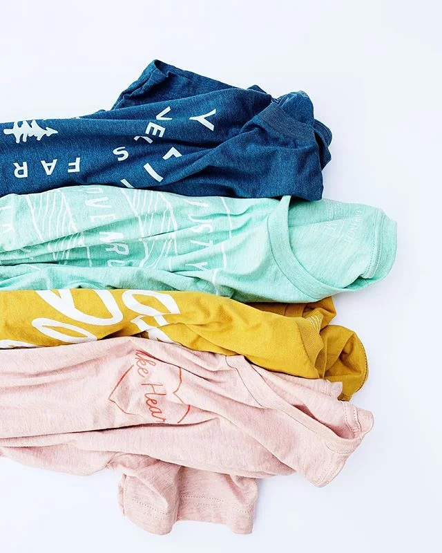 Obsessed with our new tees 😍❤️