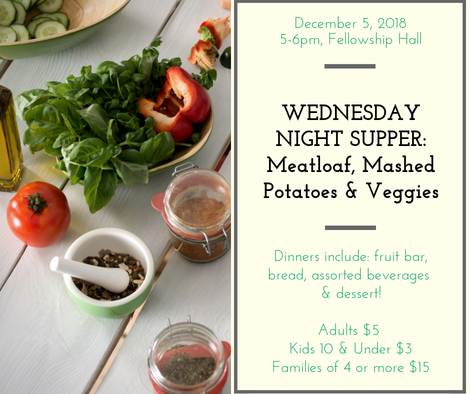 Wednesday Night Supper