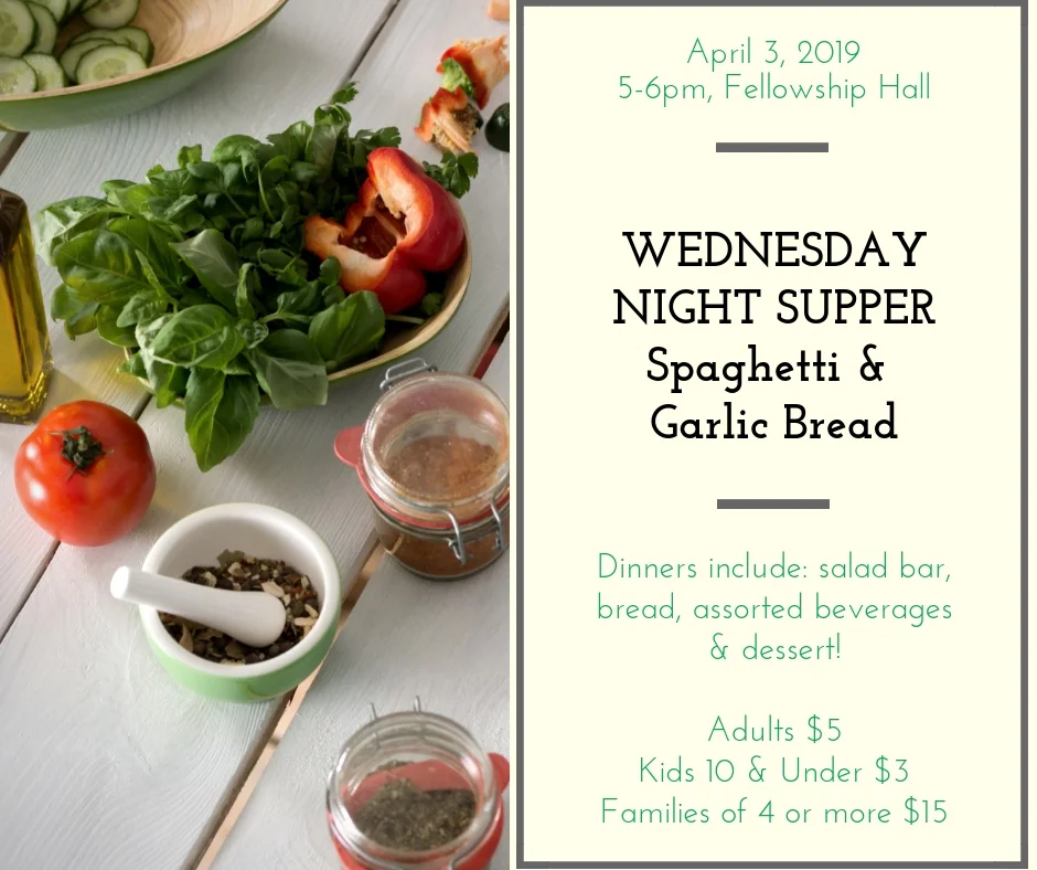 Wednesday Night Supper