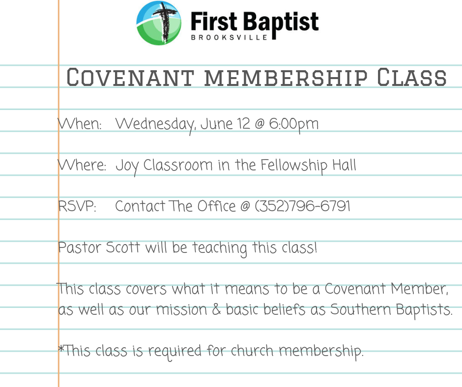 Covenant Membership Class