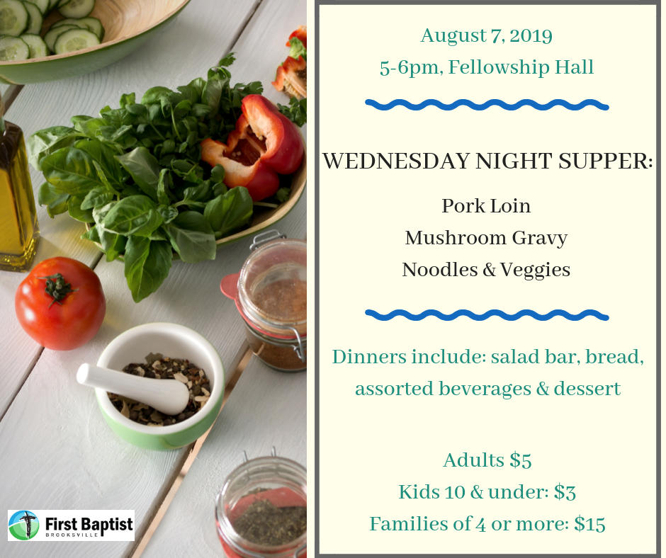 Wednesday Night Supper