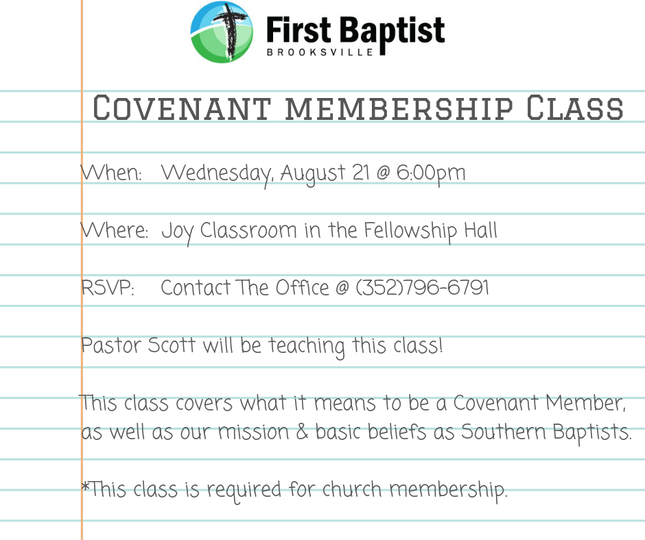 Covenant Membership Class