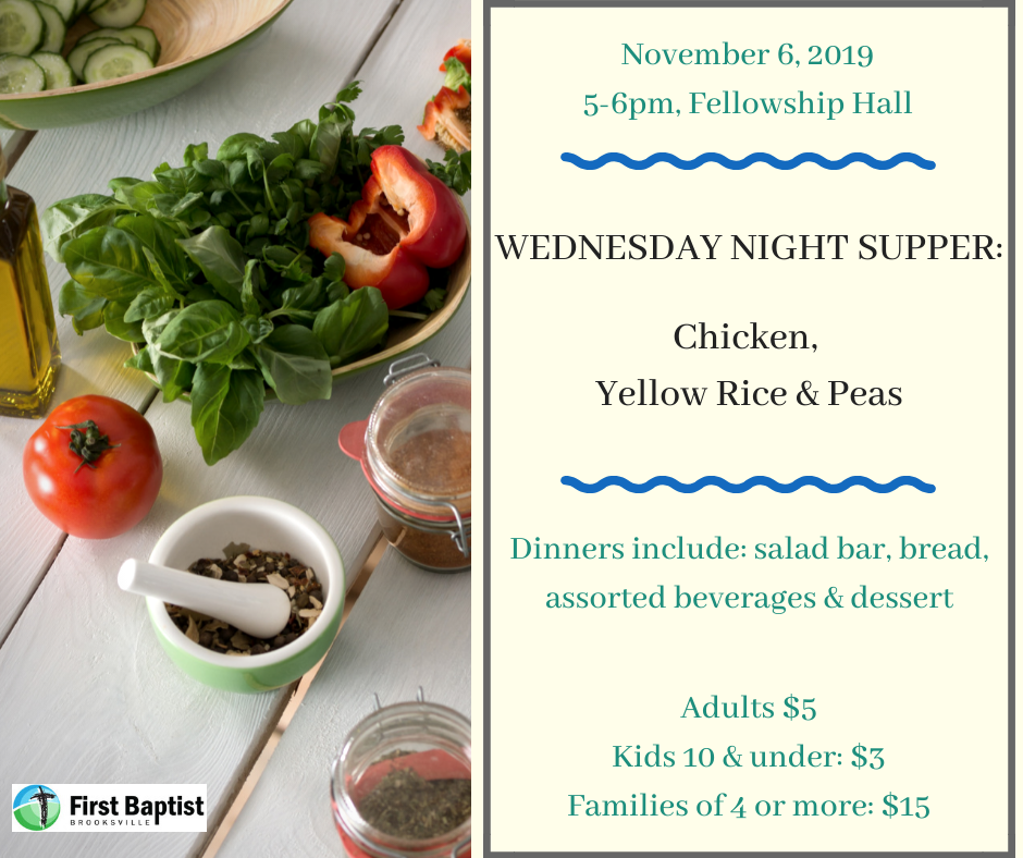 Wednesday Night Supper