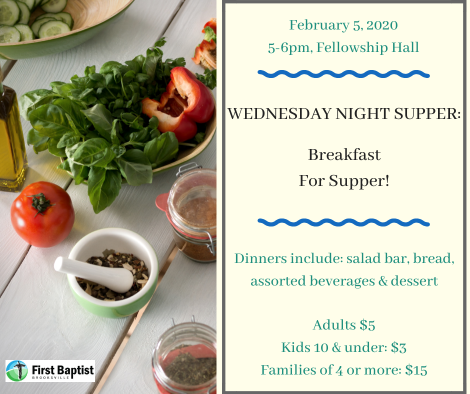 Wednesday Night Supper