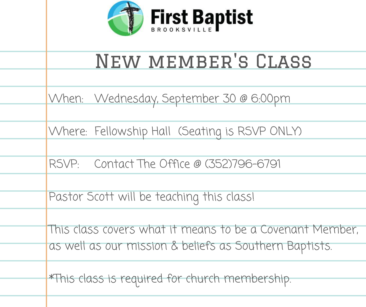 New Member's Class