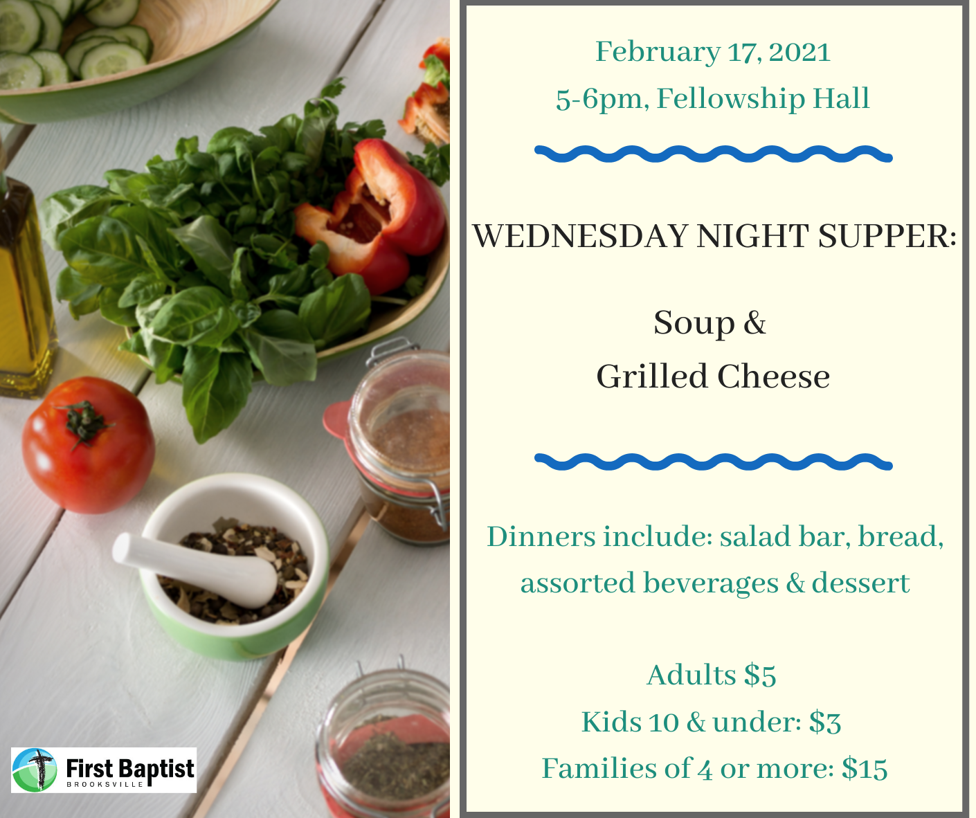 Wednesday Night Supper