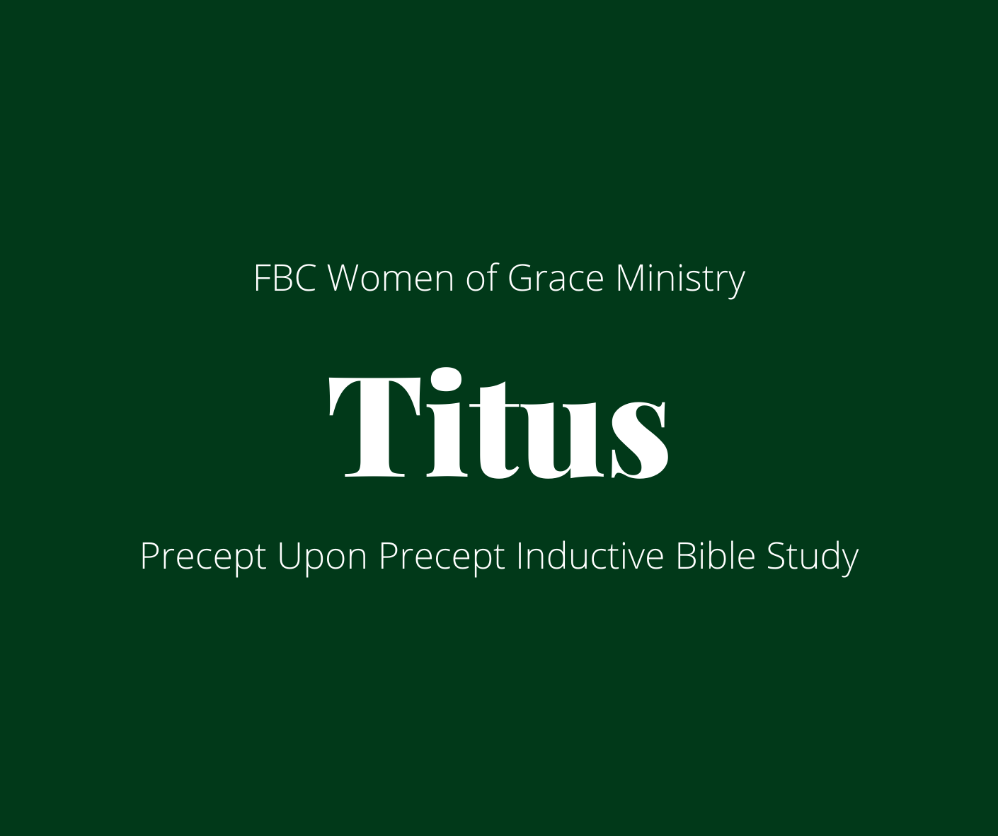 Women's Titus Study