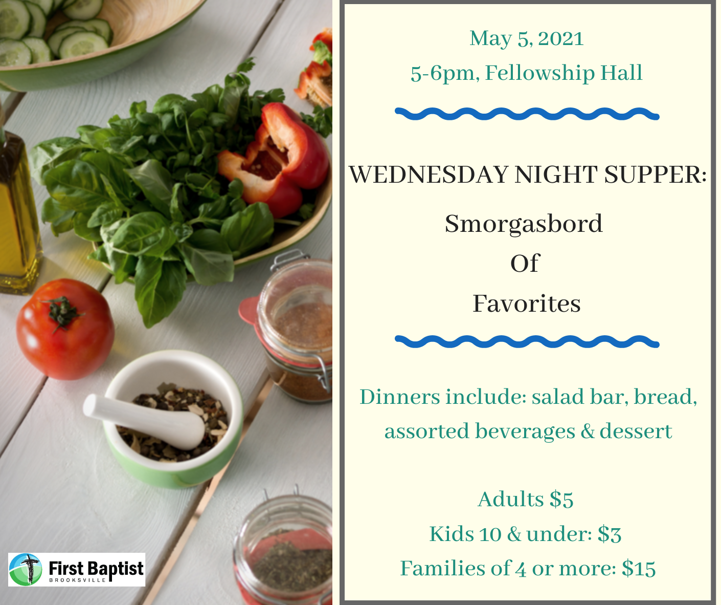 Wednesday Night Supper