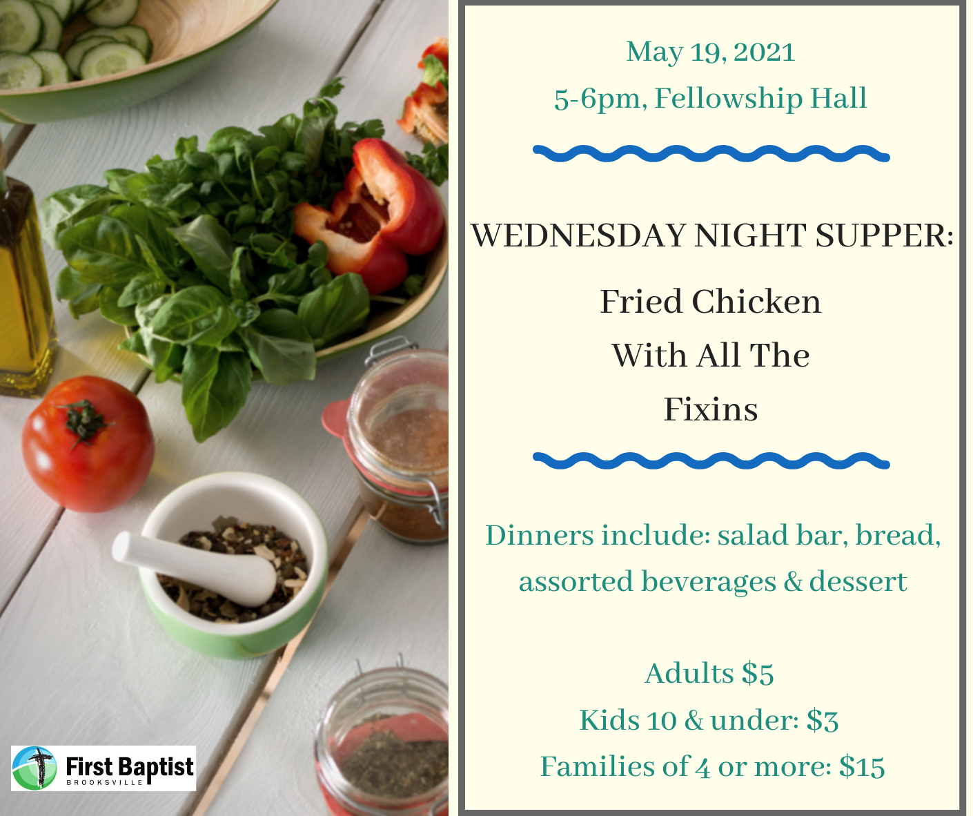Wednesday Night Supper