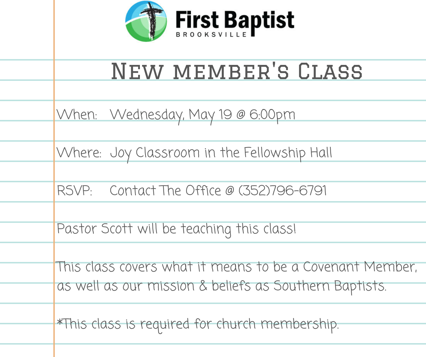 New Member's Class
