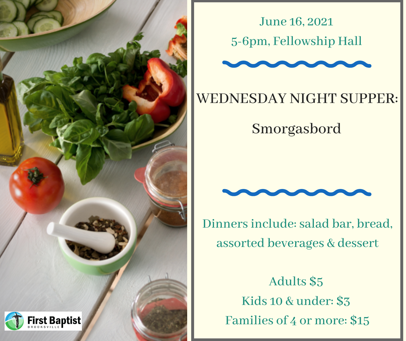 Wednesday Night Supper