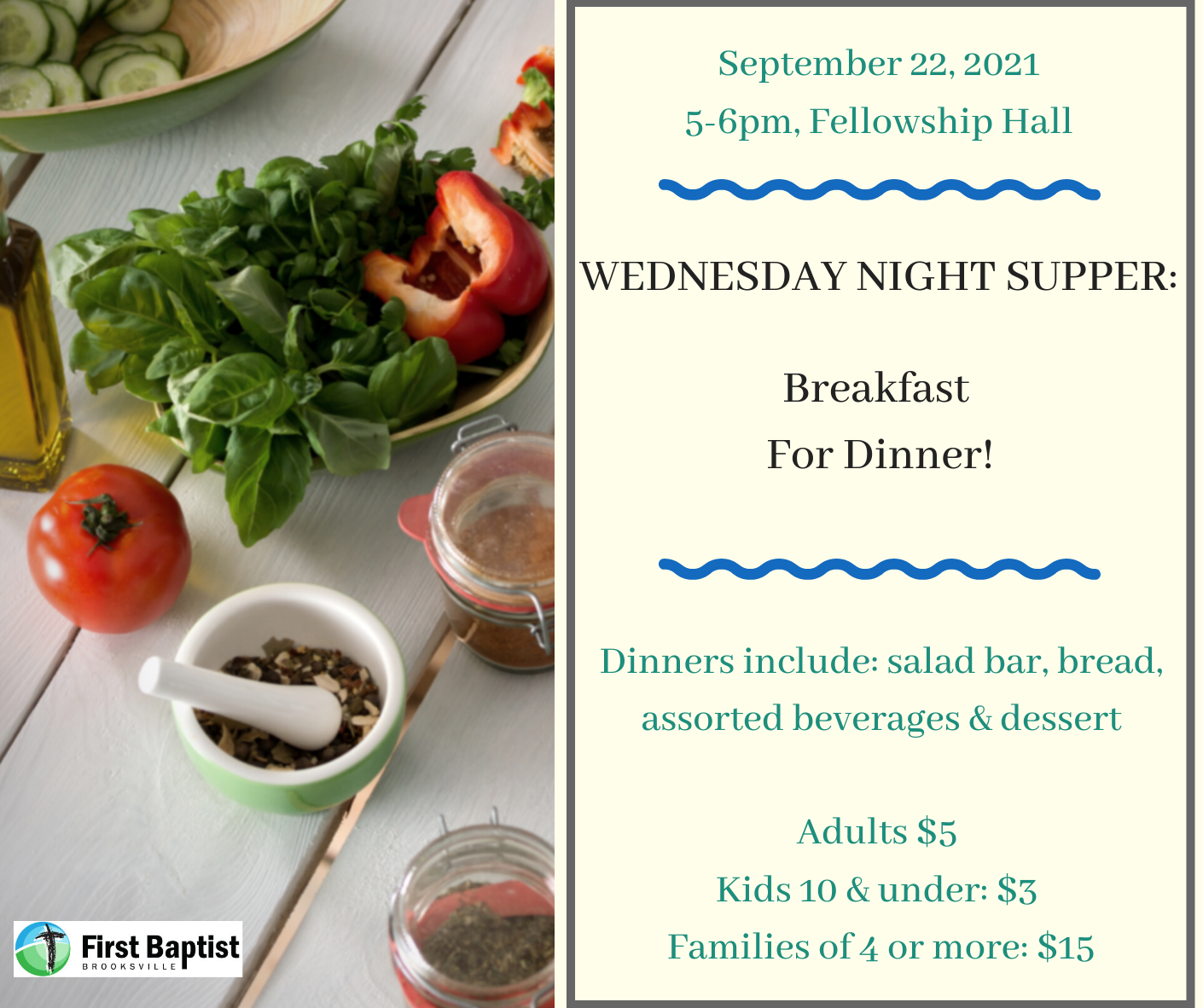 Wednesday Night Supper