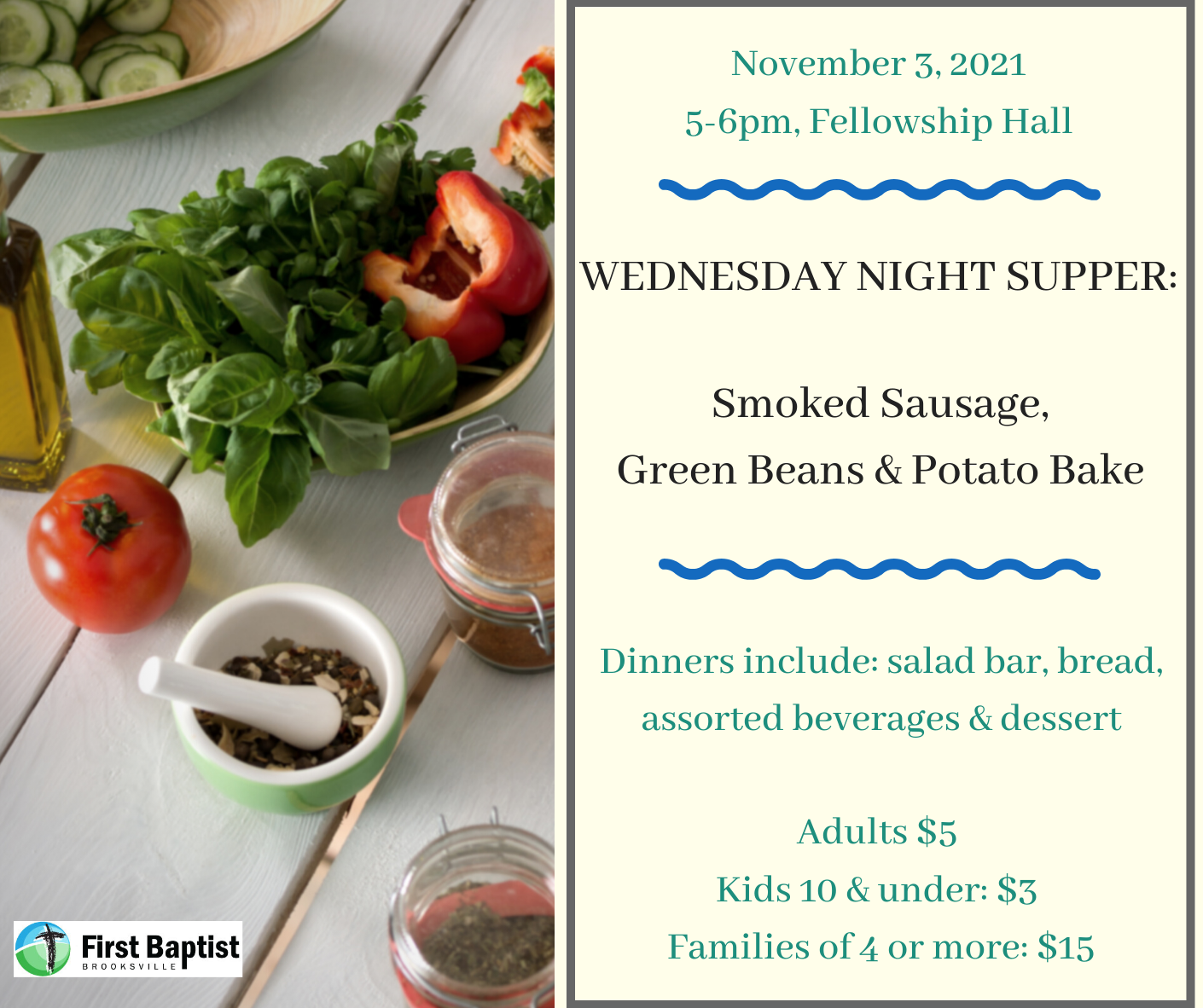 Wednesday Night Supper
