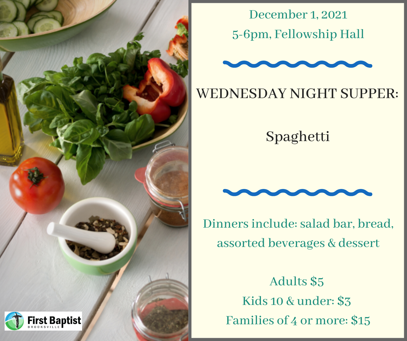 Wednesday Night Supper