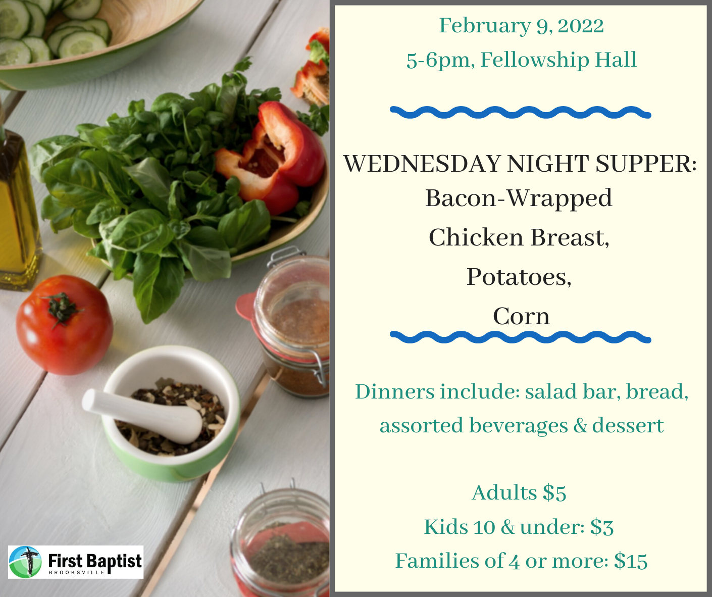 Wednesday Night Supper
