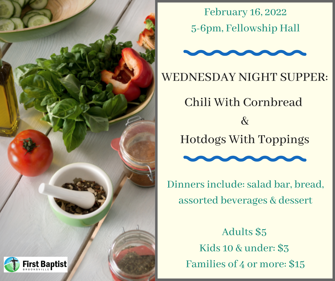 Wednesday Night Supper