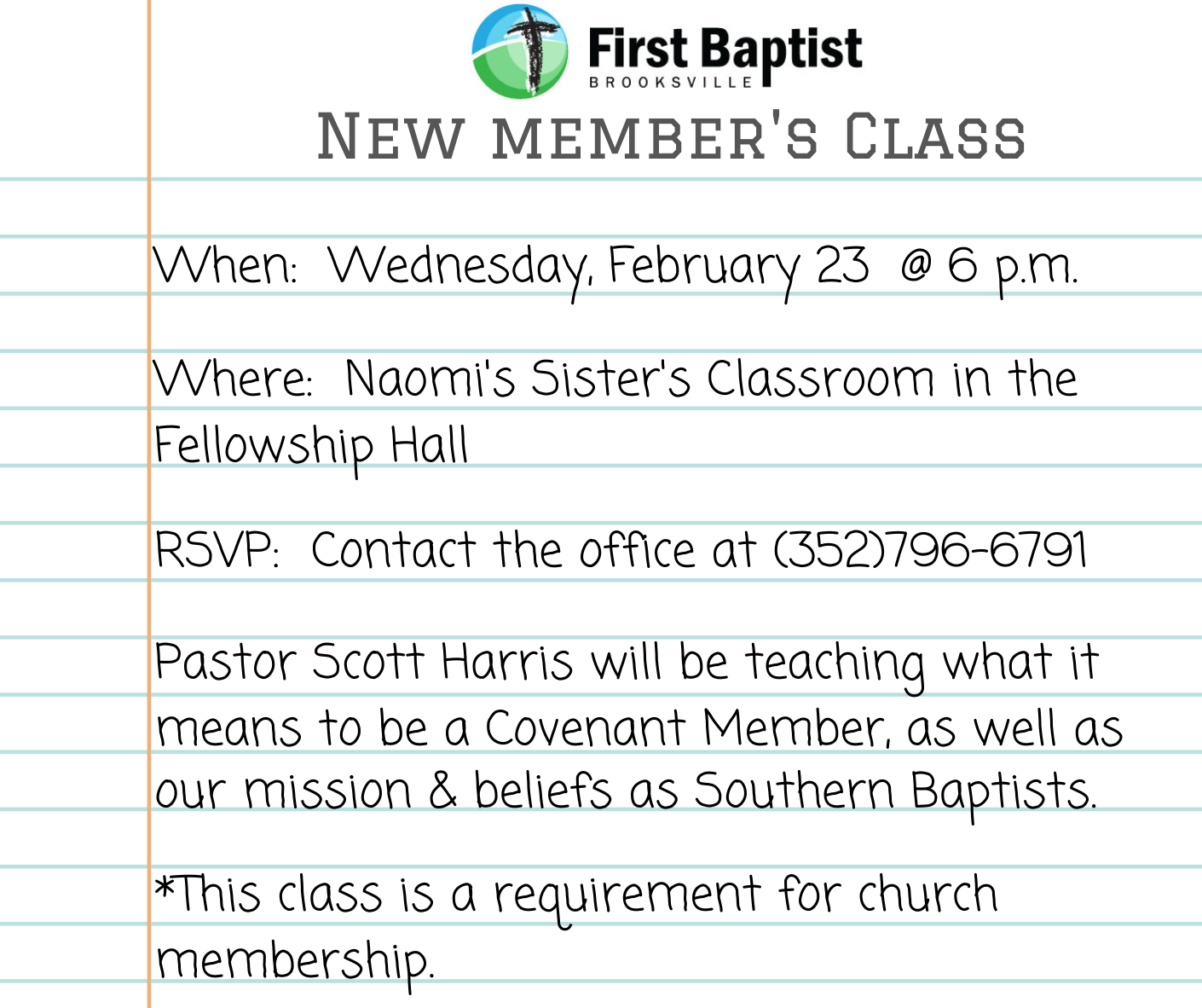 New Member's Class