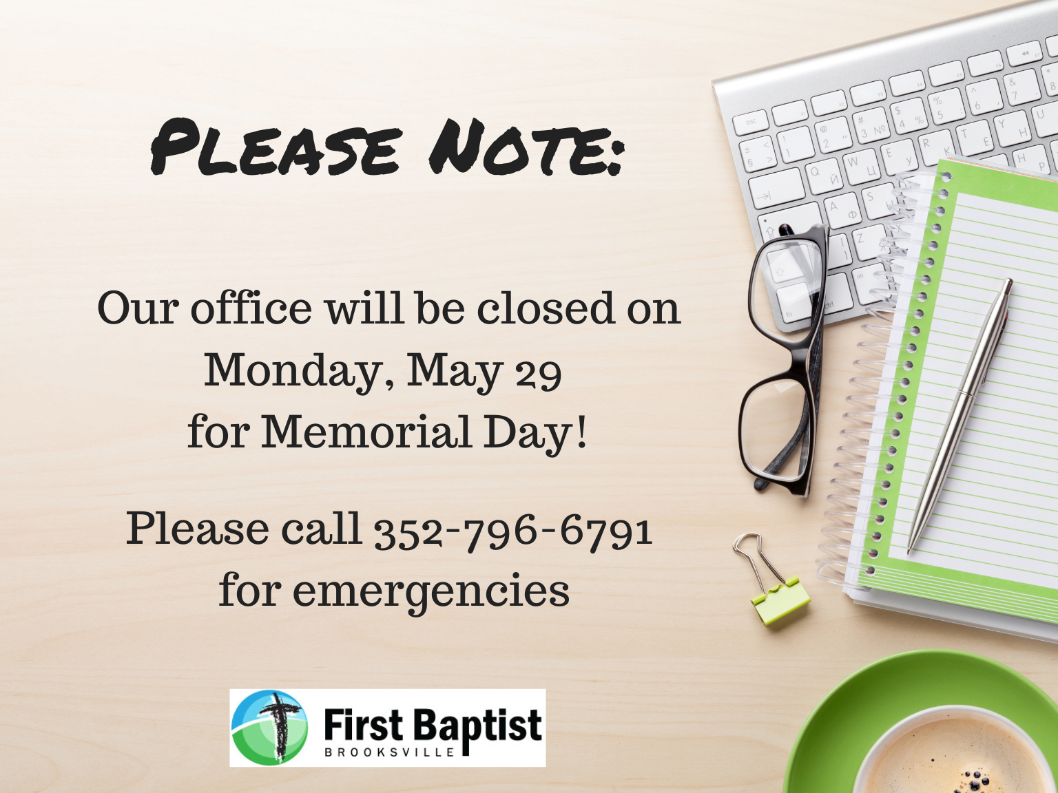 Campus Closed - Memorial Day