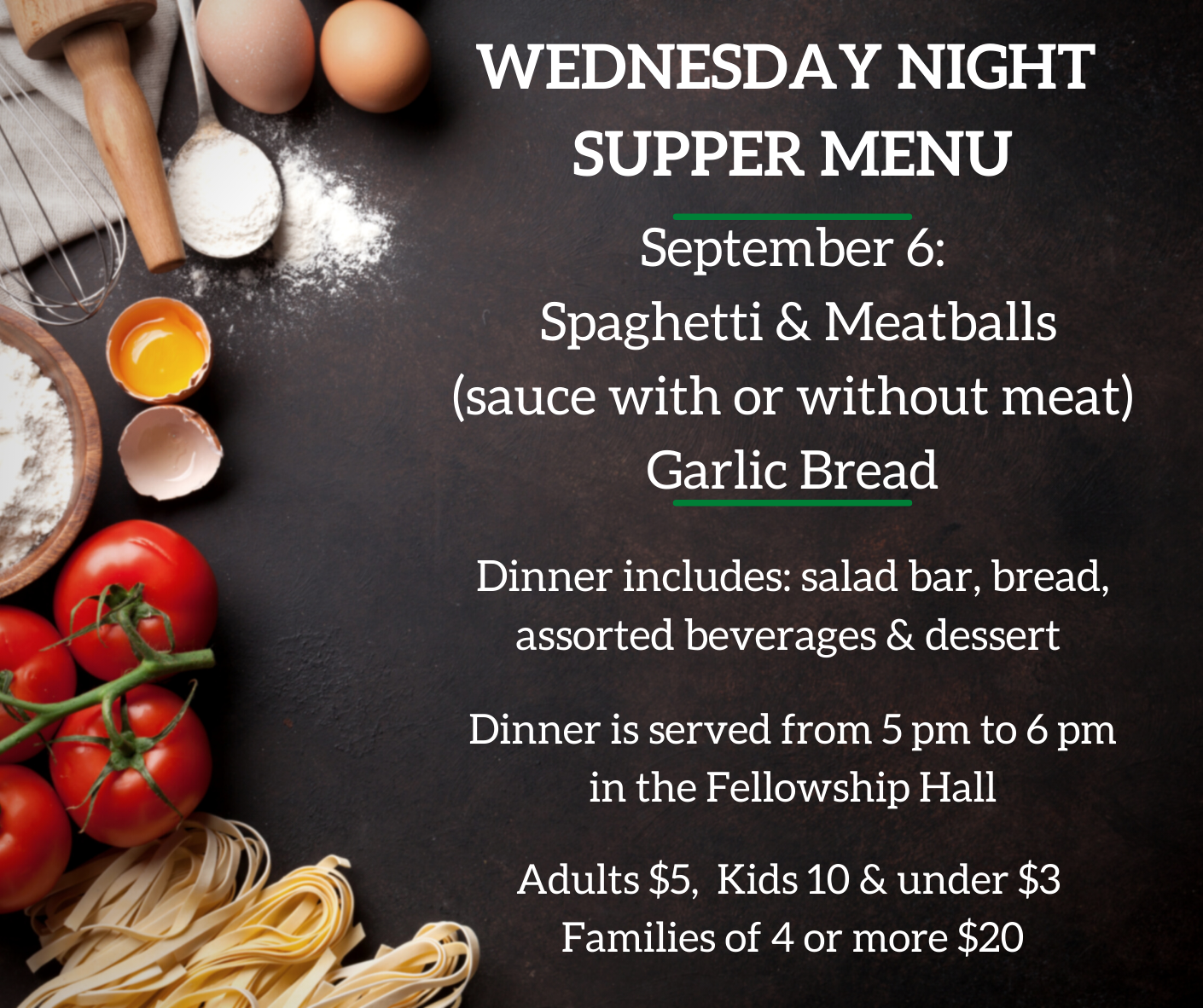 Wednesday Night Supper 