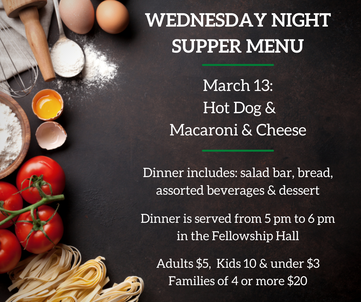 Wednesday Night Supper