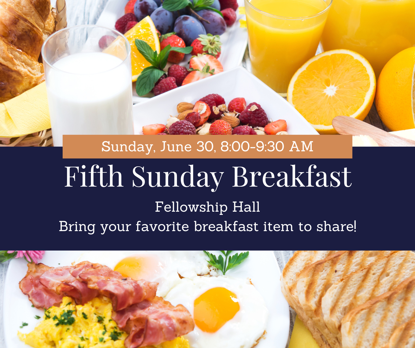 5th Sunday Breakfast Potluck