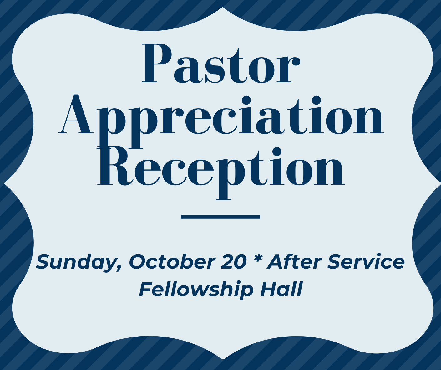Pastor Appreciation Reception