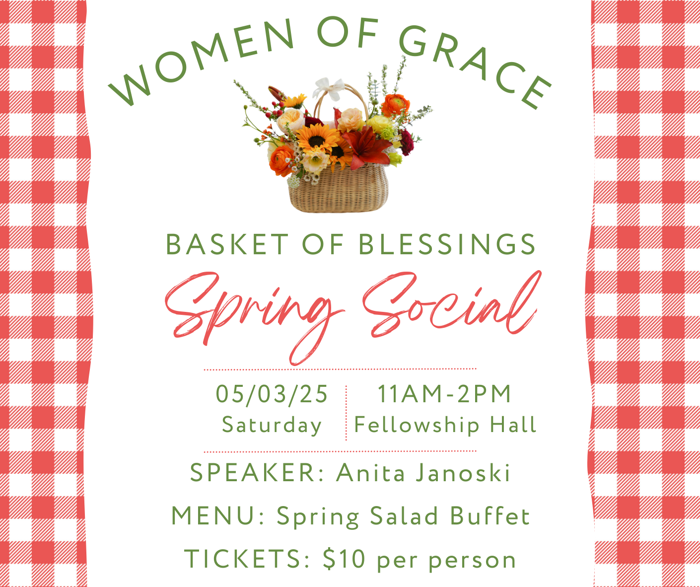 Basket of Blessings Spring Social
